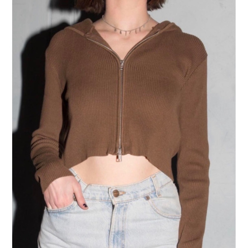 Brandy Melville Arden Double-Zip Hoodie